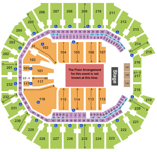 Spectrum Center Muni Long Seating Chart